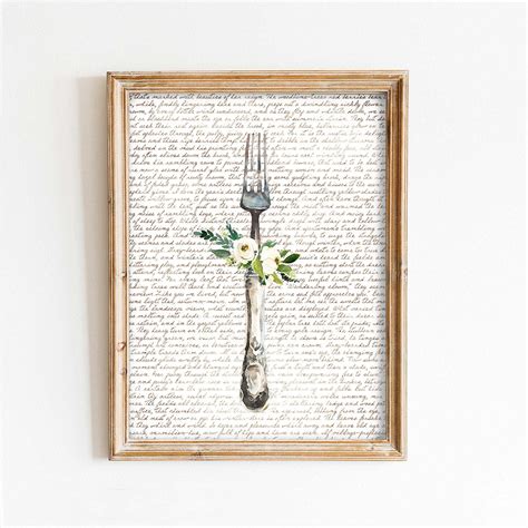 Fork Kitchen Art Print – Paper House Print Shop