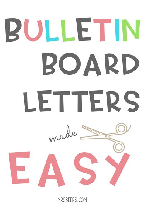 Lettering Template For Bulletin Boards Free / Bubble Printable Cut Out Letters For Bulletin ...