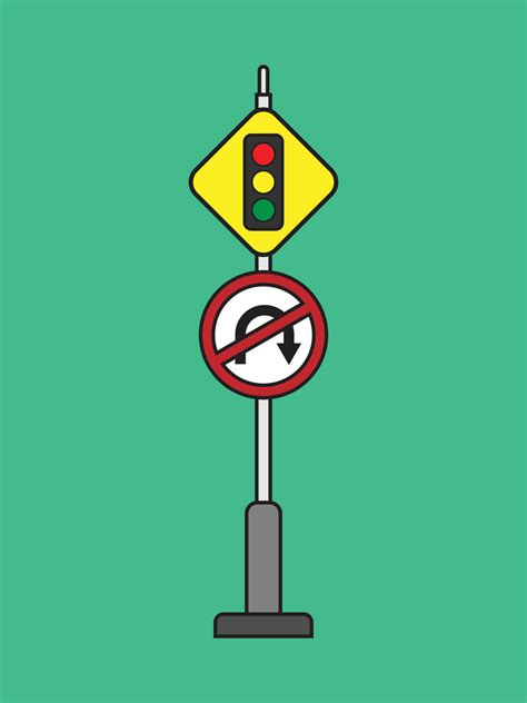 Attention red light traffic signs 11356334 Vector Art at Vecteezy