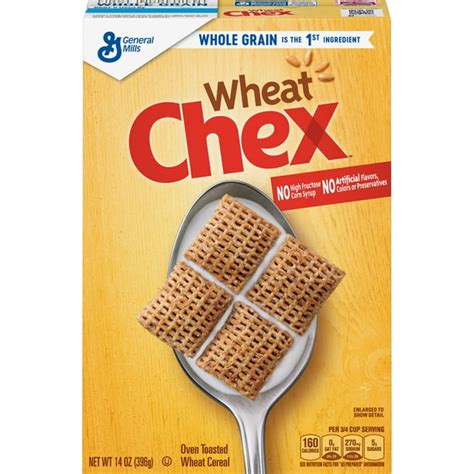 Wheat Chex Cereal, with Whole Grain, 14 oz - Walmart.com - Walmart.com