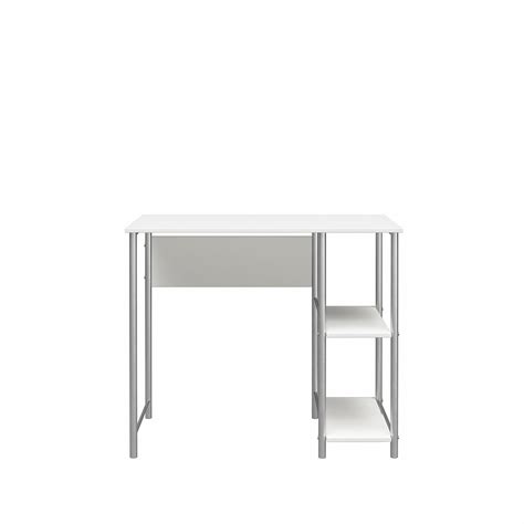 Computer Student Gaming Desk Metal Table Spacesaving Home Office Bedroom White | eBay