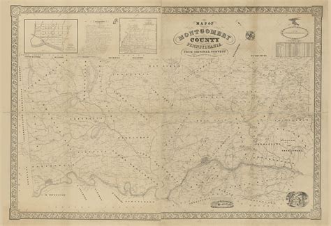 1849 Map of Montgomery County PA from Original Surveys | Etsy