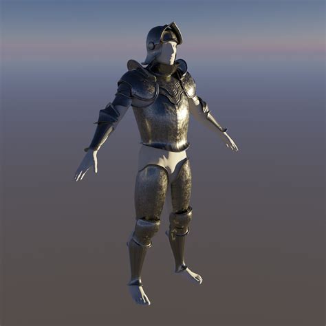 ArtStation - [FREE] Medieval Knight Armor 3D Model (.Blend + .FBX) | Resources