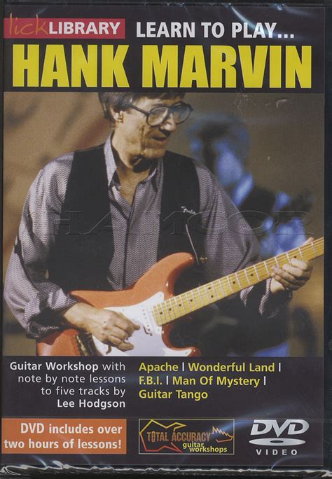 Learn to Play Hank Marvin Lick Library Guitar Shadows DVD Apache F B I ...