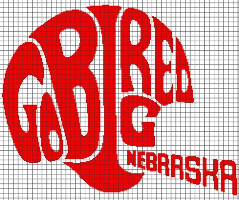 Go Big Red – Nebraska Huskers (Graph AND Row-by-Row Written Crochet Instructions) – 02 ...