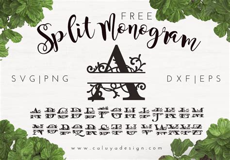 Fields Of Heather: Free Split Monograms - How To Make Them & Where To ...