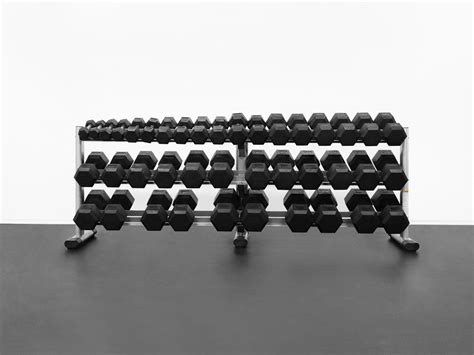 5-100lb Rubber Hex Dumbbell Set