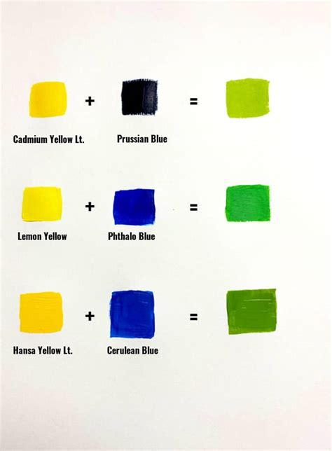 How to Mix the Perfect Green Paint - Trembeling Art