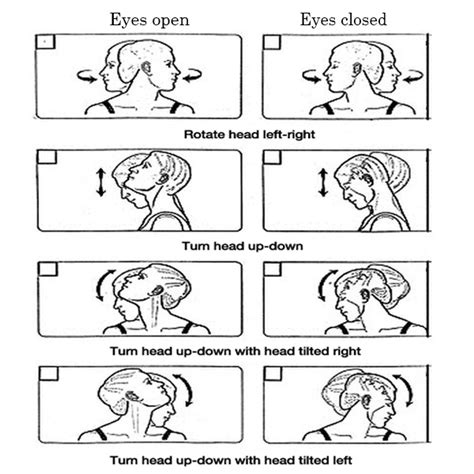 Vertigo Head Movement Exercises