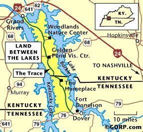 Map of the Land between the Lakes | travel | Pinterest | Lakes and Kentucky