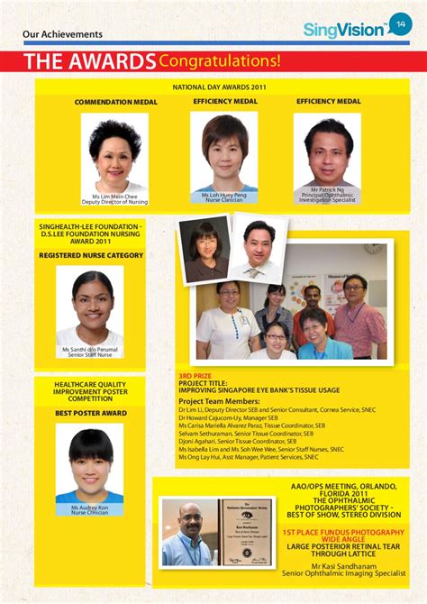 SNEC SingVision Issue 3 (2011) by Singapore National Eye Centre - Issuu