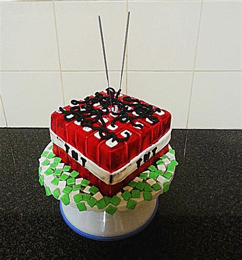 Minecraft , TNT cake - Cake by The Custom Piece of Cake - CakesDecor