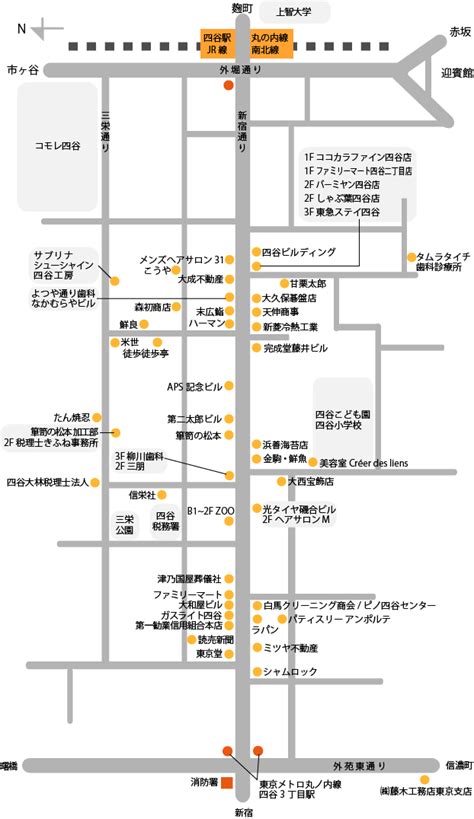 Tokyo Yotsuya_map