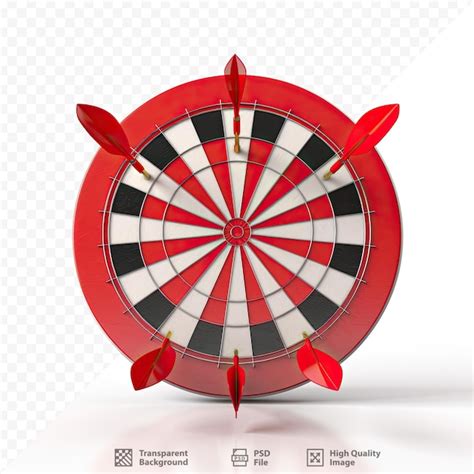 Premium PSD | A target target that has a dart board in the center.