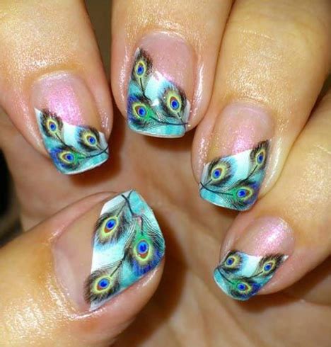 50 Peacock Nail Art Design Ideas