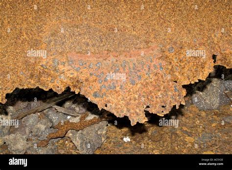 Rust crumble corrosion corrode oxidation decay metal rusty Stock Photo: 4261677 - Alamy