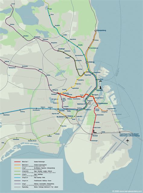 Copenhagen Metro Map - ToursMaps.com