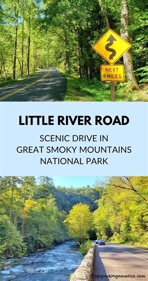 the little river road scenic drive in great smoky mountains national ...