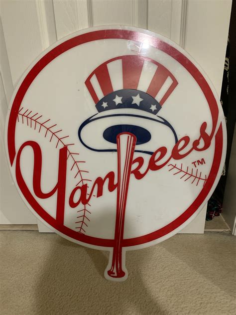 I have the original plexi glass logo that having the old Yankee stadium is the one with the hat ...