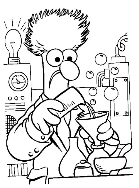 Science Lab Coloring Pages - Coloring Home