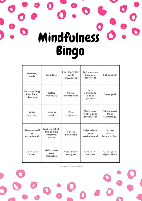 Learn mindfulness meditation in a fun way with this free printable bingo. This printable is also ...