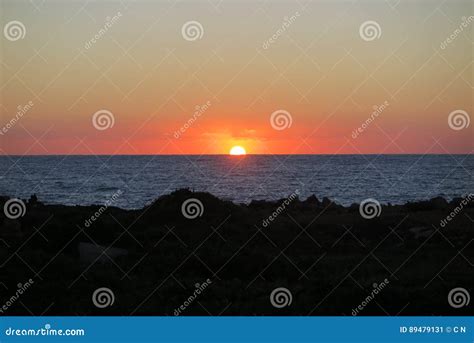 SUNSET in PAPHOS, CYPRUS stock image. Image of cyprus - 89479131