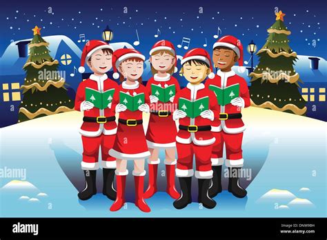 Christmas singing cartoon hi-res stock photography and images - Alamy