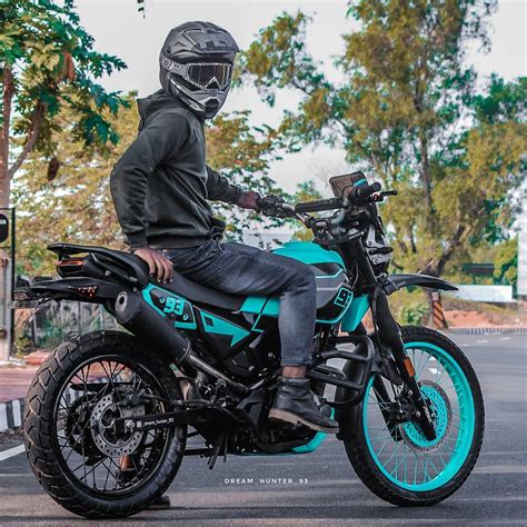 Modified Hero Xpulse 200 Flaunts its Turquoise Blue Colour