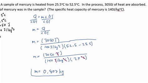 Thermal energy equation examples - YouTube