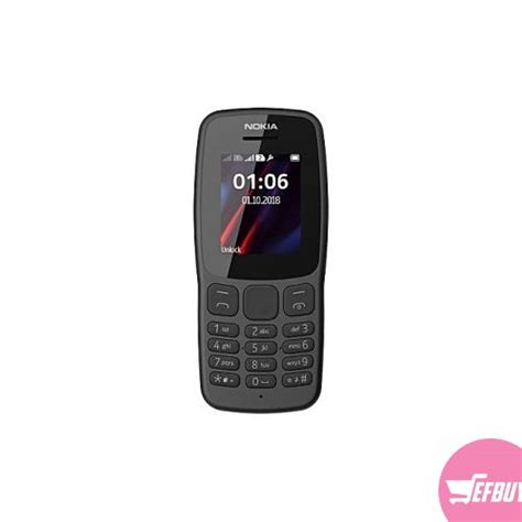 Nokia Nokia 106 Dual Sim 4MB RAM 4MB Internal Storage -black,grey. - Sefbuy