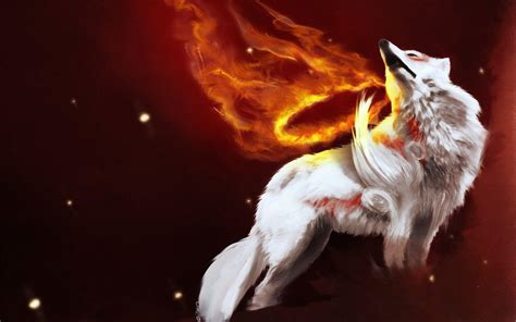 Flaming Wolf Wallpapers - Top Free Flaming Wolf Backgrounds - WallpaperAccess