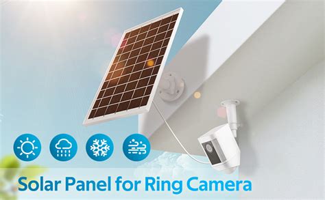 Amazon.com : 7W Solar Panel for Ring Camera, USB Ring Solar Panel for ...