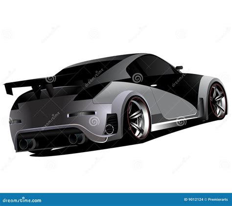 Customized Nismo Nissan 350z Turbo Drifting Stock Illustration - Illustration of fast, bling ...