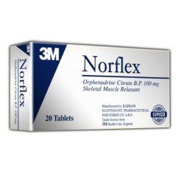 Norflex Tab 100MG 20 | Reviews Online | PriceCheck