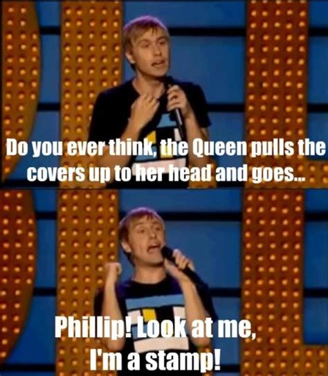 Russell Howard on the Queen :) | Comedian quotes, Top comedians, Jokes