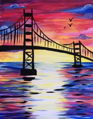 Sunset Bridge III at Cosi (Virginia Square) | Art Classes | Painting ...