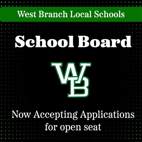 West Branch School Board Seeks Applicants to Fill Open Seat | Post Detail