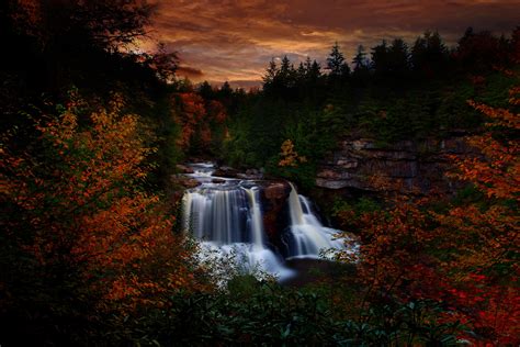 File:Autumn-foliage-waterfall-sunset - Virginia - ForestWander.jpg - Wikimedia Commons