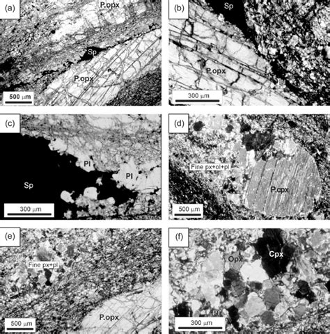 Thin-section photographs of plagioclase-bearing mylonites ETR13 and ...