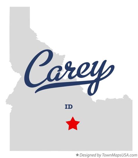 Map of Carey, ID, Idaho