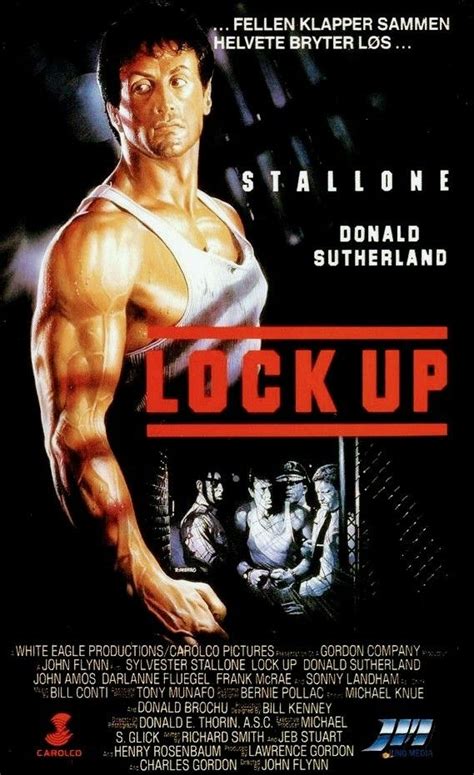 'LOCK UP' (1989) ... Sylvester Stallone & Donald Sutherland - Norwegian ...