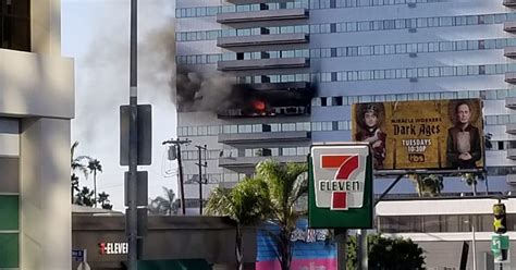 Fire at Los Angeles High-Rise Injures at Least 8 People - The New York ...