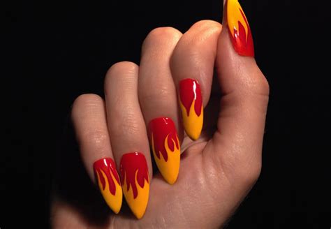 Flame nails are the, ahem, hottest nail art trend that you need to cop this summer