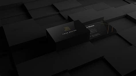 Black Business Cards Mockup – 10 views – amazing-mockups.com