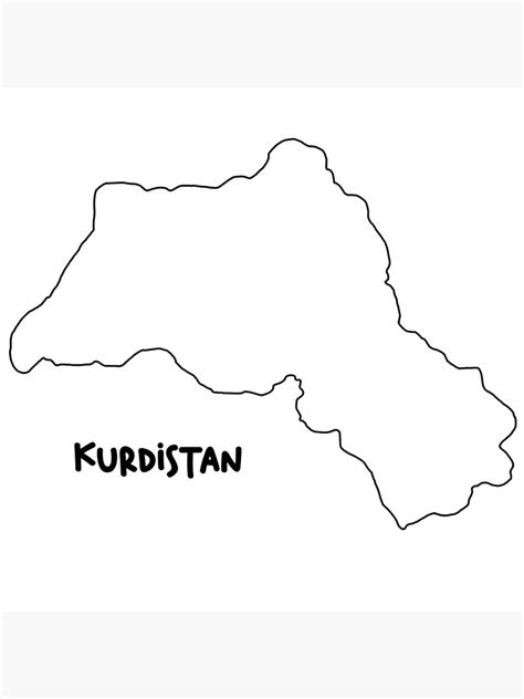 "Kurdistan map outline" Poster for Sale by design-ti | Redbubble