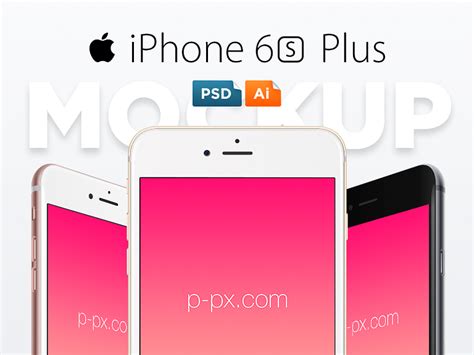 iPhone 6S Plus Free Vector PSD + Ai Template by Perfect Pixels on Dribbble