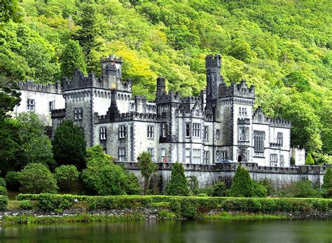 Kylemore Abbey - Irish Castle. County Galway on the beautiful west ...