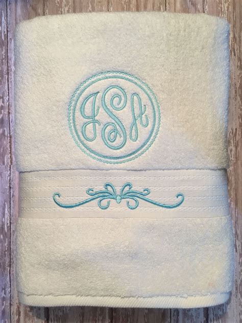 Monogrammed Towels! | Embroidery monogram, Towel embroidery designs, Towel embroidery