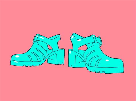 Jelly shoes! by Omer Katzir on Dribbble