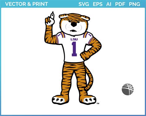 LSU Tigers - Mascot Logo (2014) - College Sports Vector SVG Logo in 5 ...